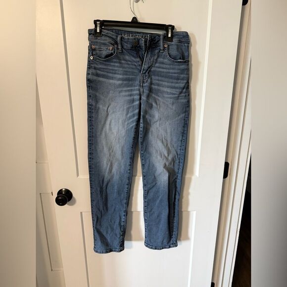 American Eagle Outfitters Blue Ankle Cropped Jeans - Picture 1 of 6